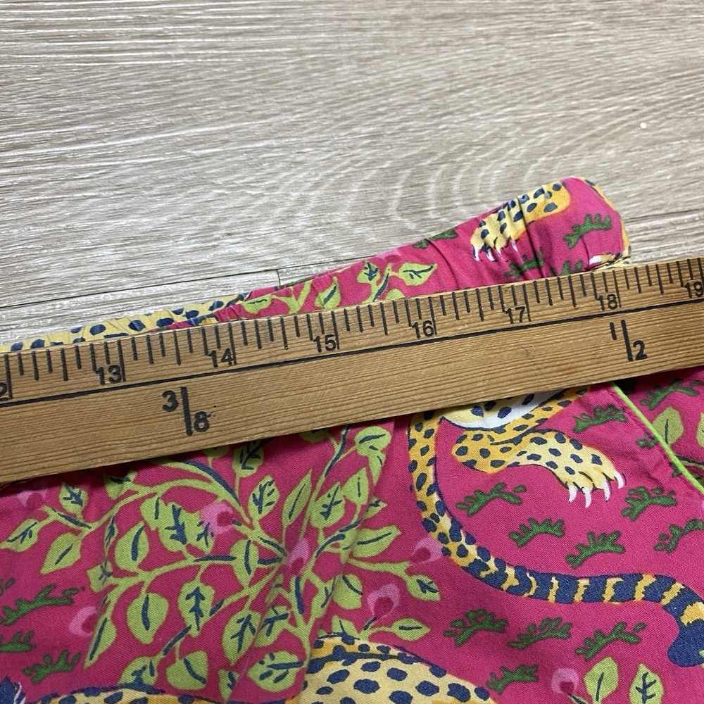 Printfresh Bagheera Leopard Pajama Pants Women's XL Pink 100% Organic Cotton - Picture 3 of 8